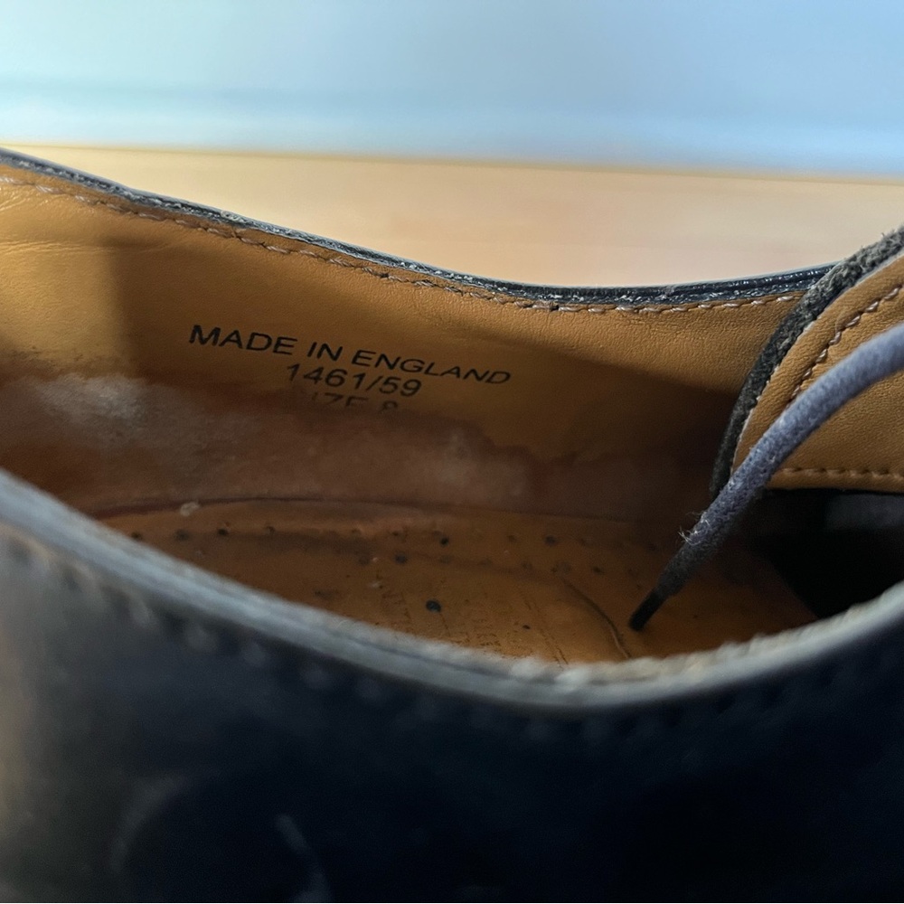 Dr. Martens Black Leather 3-Eye Derby with Yellow Stitching - Picture 9 of 9
